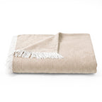 Luxury Verona Woven Bed Coverlet with Fringe