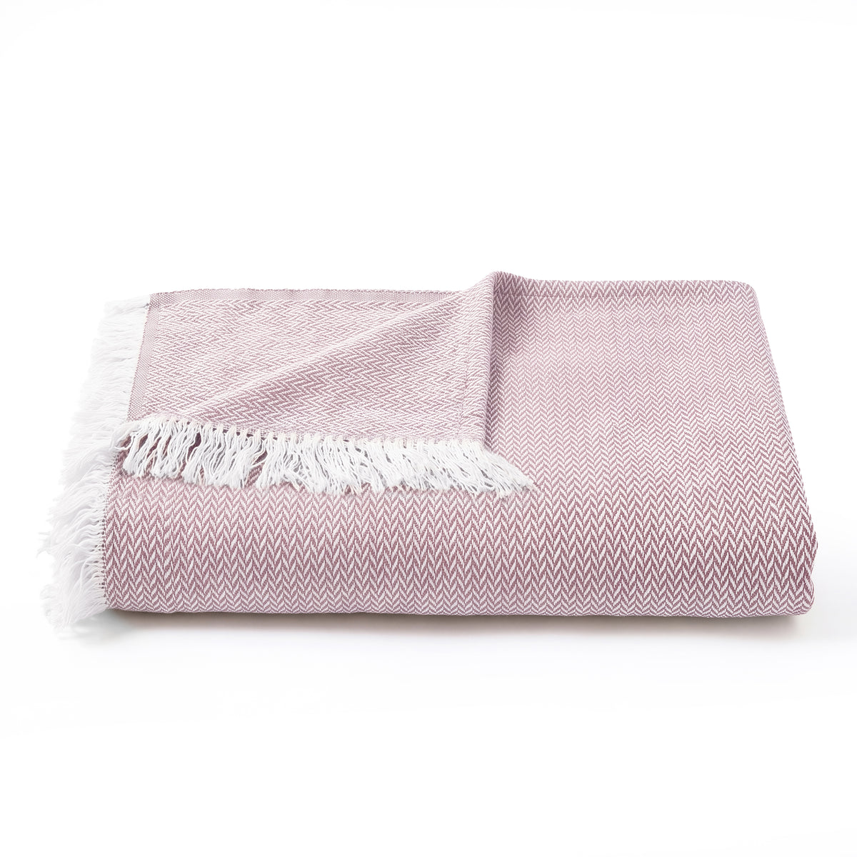 Luxury Verona Woven Bed Coverlet with Fringe
