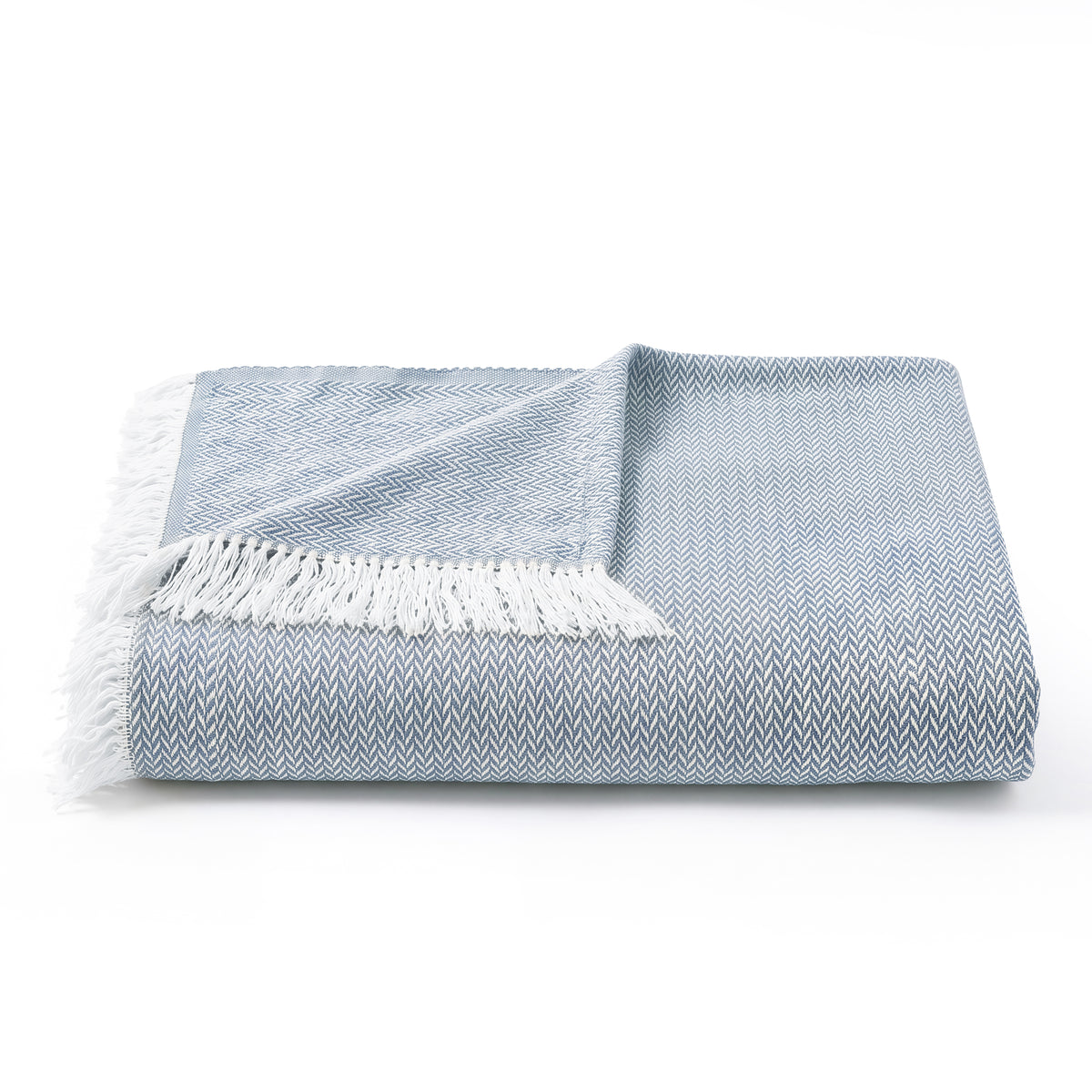 Luxury Verona Woven Bed Coverlet with Fringe