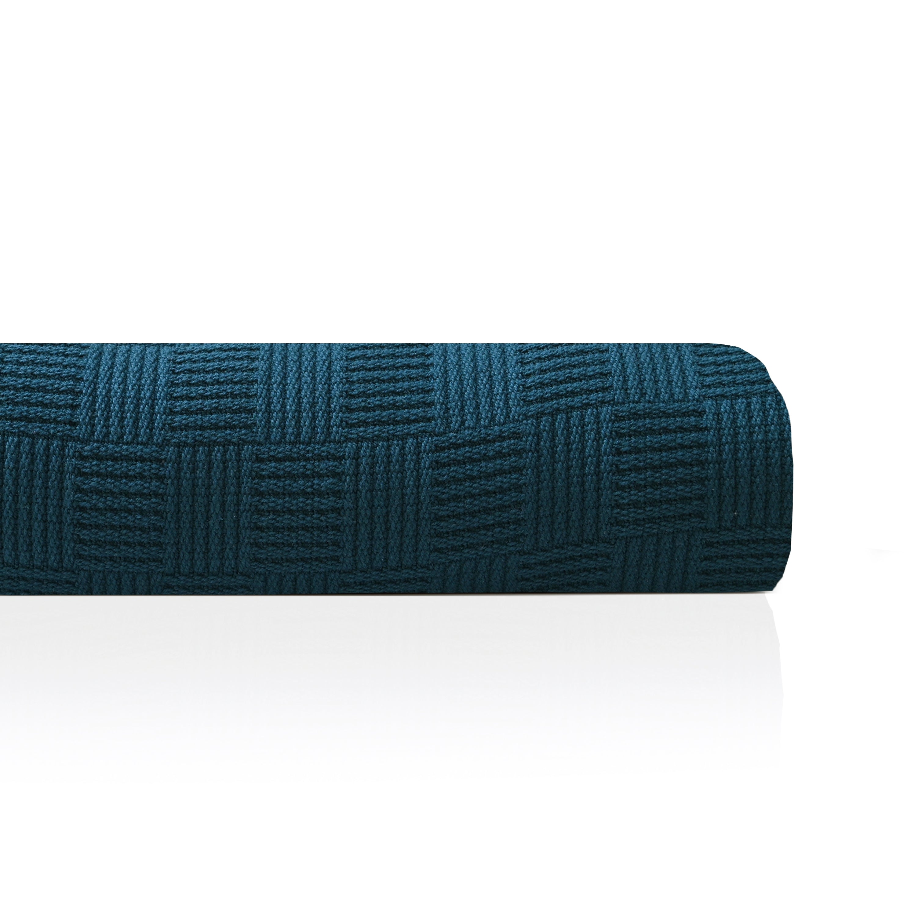 Egyptian cotton Leno throw blanket,ultra-soft & lightweight with an elegant woven design ,king size 255x225 cm , Teal