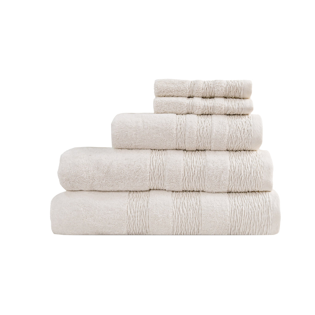 Kara Bath Towel Set, Pack of 5 Pieces , Ultra Soft and Highly Absorbent Towels