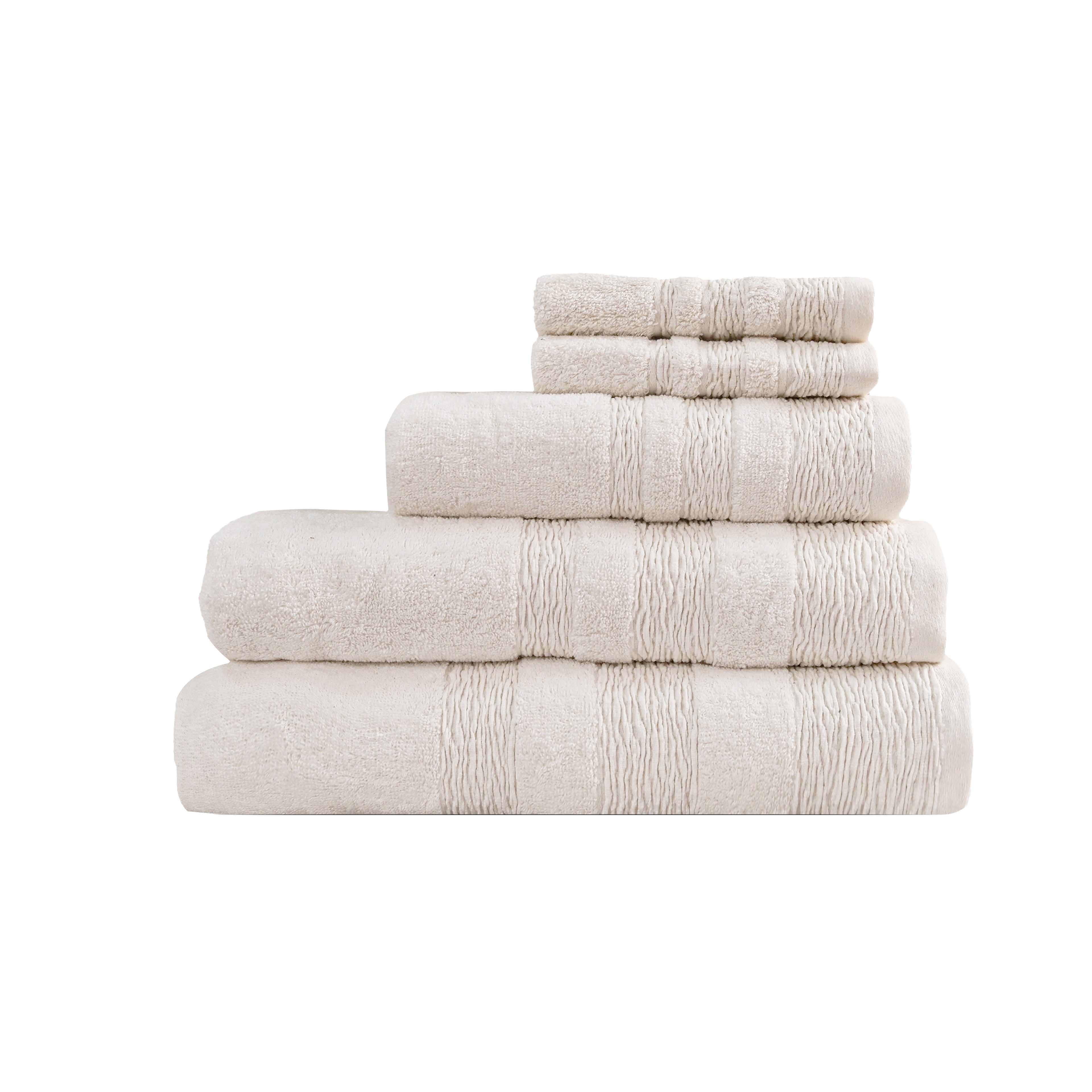 Kara Bath Towel Set, Pack of 5 Pieces , Ultra Soft and Highly Absorbent Towels