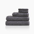 Andalus Bath Towel Set, Pack of 5 Pieces , Ultra Soft and Highly Absorbent Towels,(Grey)