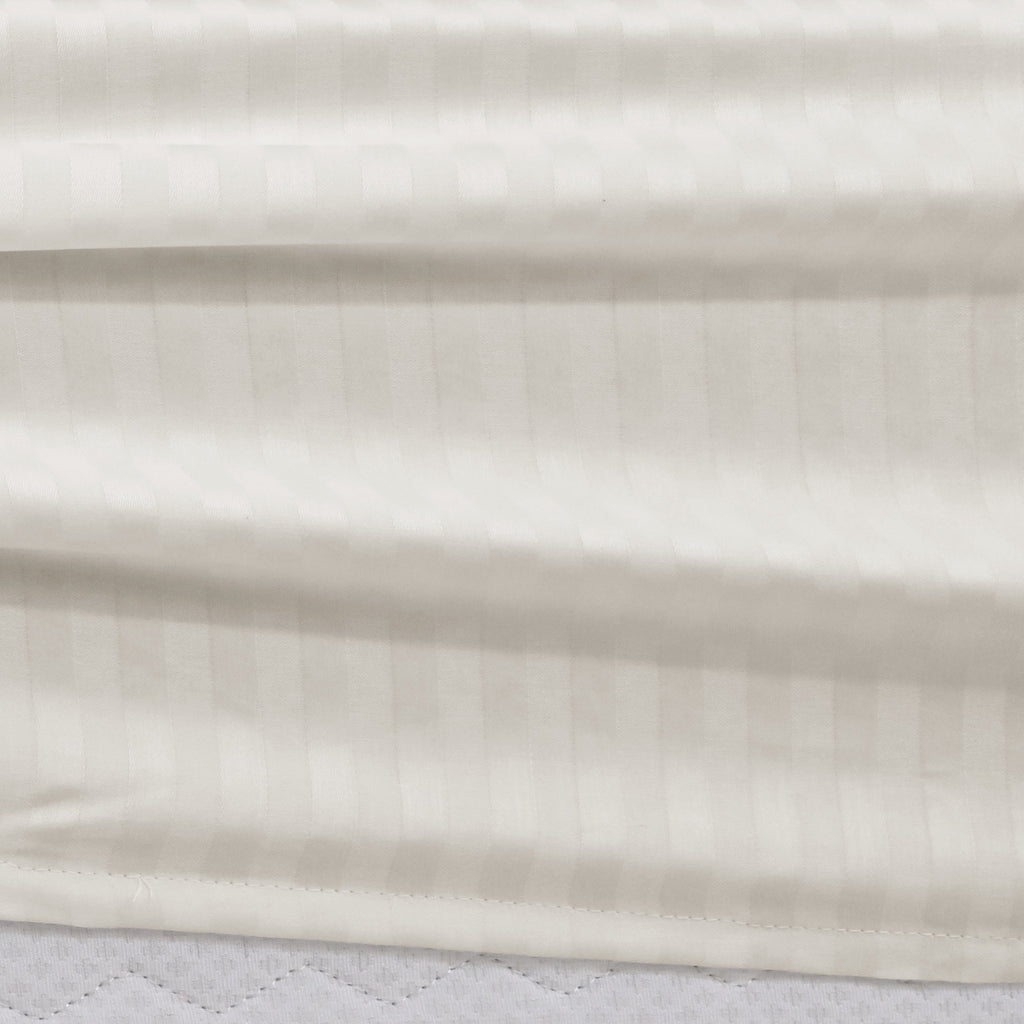 Luxury 500TC Stripes 100% Cotton Fitted Sheet Set, Soft & Breathable Bed Sheets, Deep Pocket Fitted Sheet with Pillowcases (Copy)