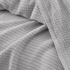Premium Egyptian Cotton Orchid Throw Blanket Silver  color