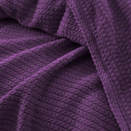 Premium Egyptian Cotton Orchid Throw Blanket Burgundy  color