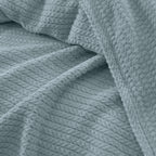 Premium Egyptian Cotton Orchid Throw Blanket Aqua  color