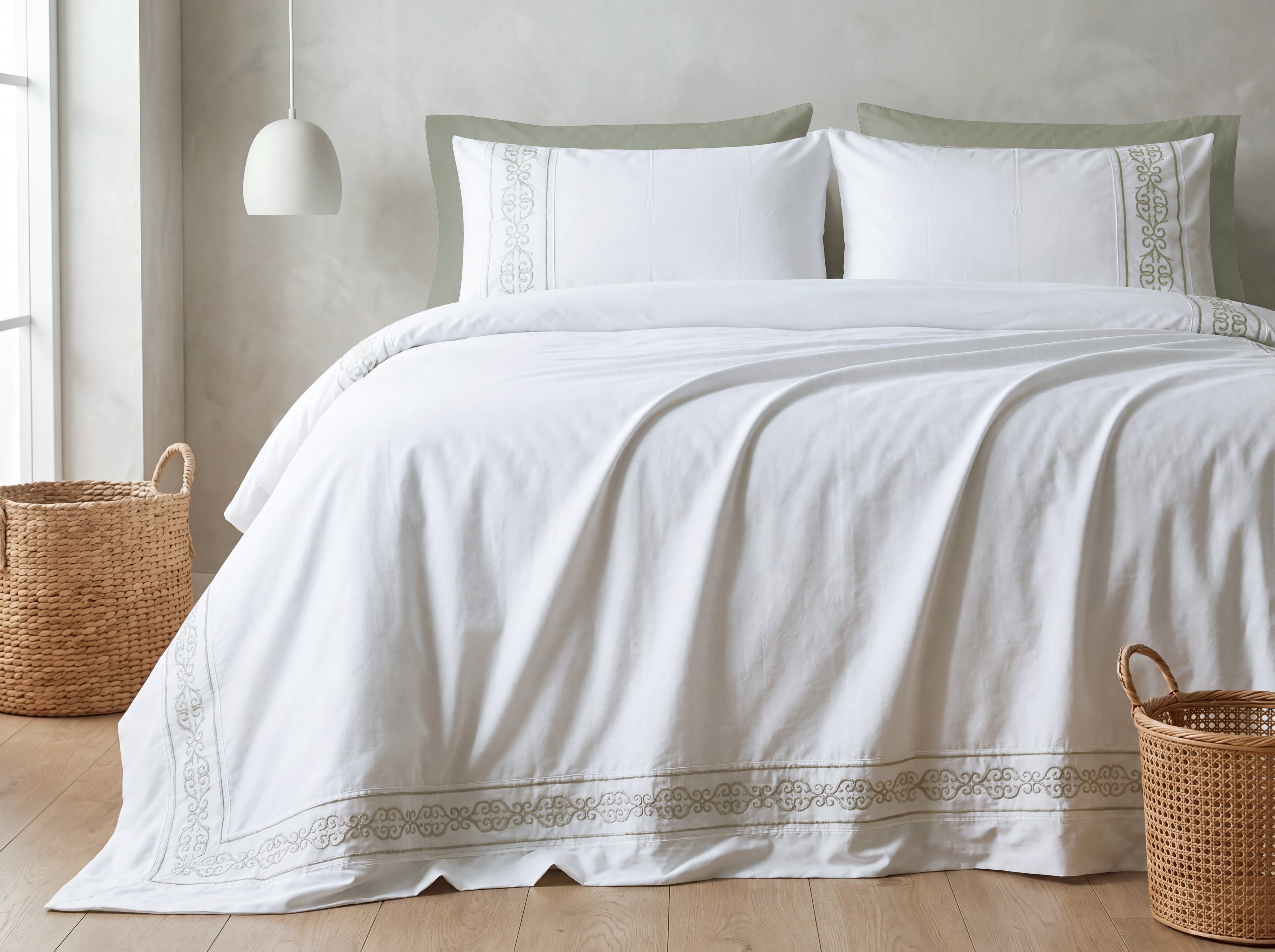 Andalus Luxury Duvet Cover Set – Complete 6-Piece Bedding Set.