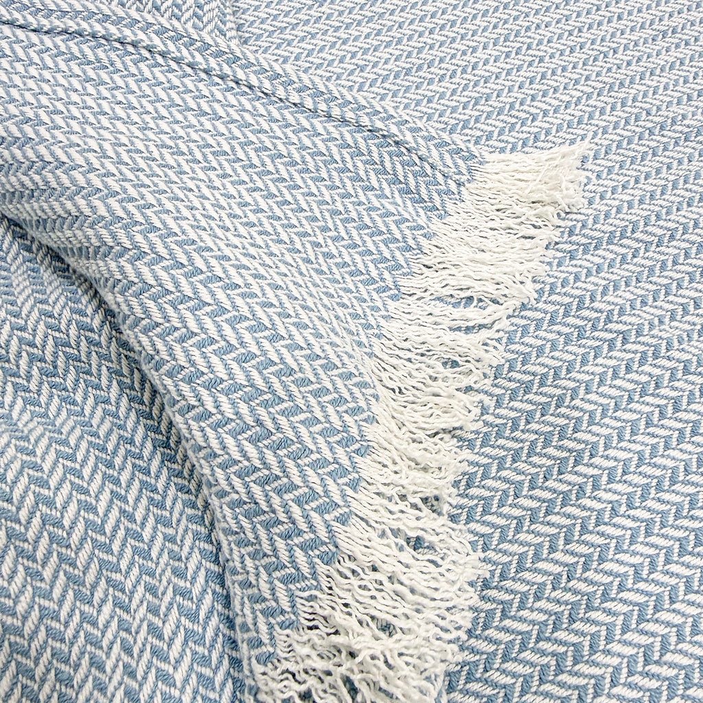 Luxury Verona Woven Bed Coverlet with Fringe