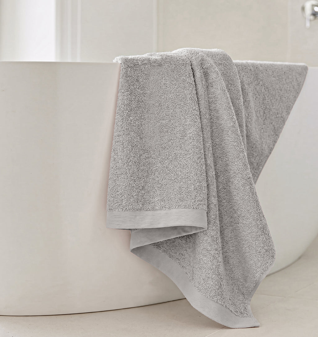 Aura Bath Towel Set, Pack of 4 Pieces , Ultra Soft and Highly Absorbent Towels,(Silver)