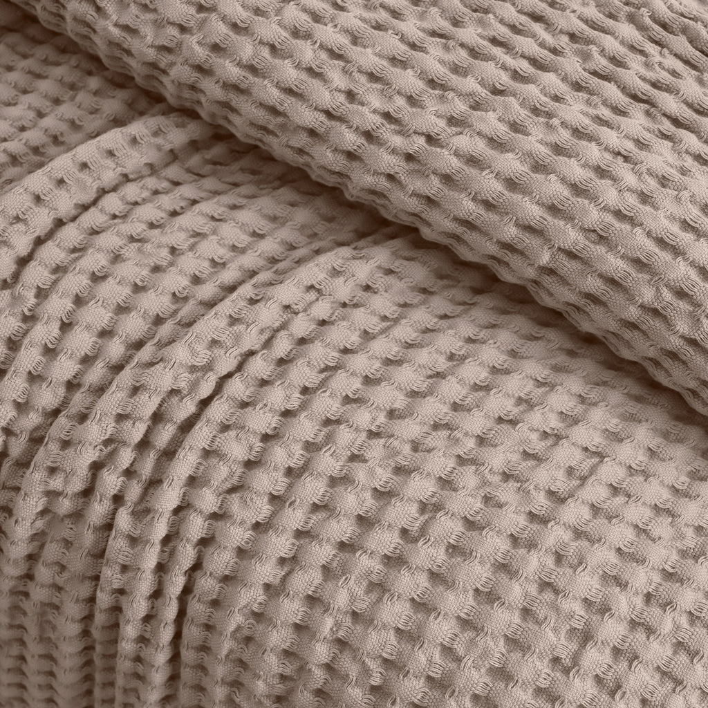 Egyptian cotton Waffle throw blanket,ultra-soft & lightweight with an elegant woven design ,king size 255x225 cm ,Dark cafeColor