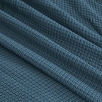 Egyptian cotton Milano throw blanket,ultra-soft & lightweight with an elegant woven design ,king size 255x225 cm ,Teal Color
