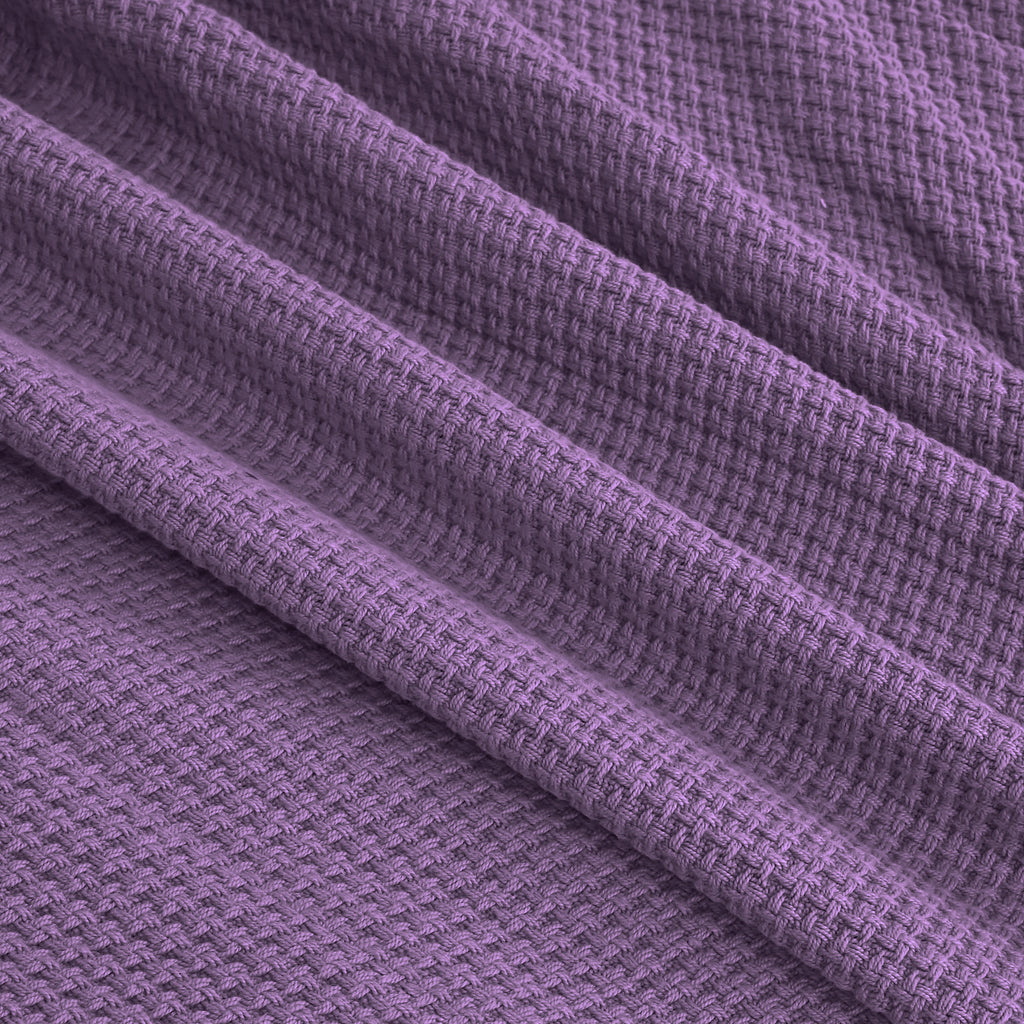 Egyptian cotton Milano throw blanket,ultra-soft & lightweight with an elegant woven design ,king size 255x225 cm ,Burghandi Color