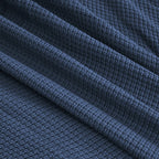 Egyptian cotton Milano throw blanket,ultra-soft & lightweight with an elegant woven design ,king size 255x225 cm ,Navy blue Color