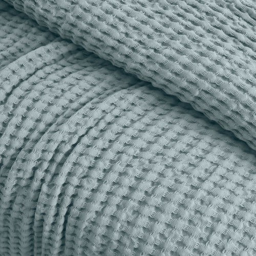Egyptian cotton Waffle throw blanket,ultra-soft & lightweight with an elegant woven design ,king size 255x225 cm ,Aqua  Color