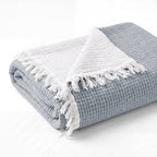 Ivy Textured Bedspread – Soft Woven Coverlet with Decorative Fringe