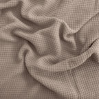 Egyptian cotton Milano throw blanket,ultra-soft & lightweight with an elegant woven design ,king size 255x225 cm ,Latte  Color
