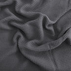Egyptian cotton Milano throw blanket,ultra-soft & lightweight with an elegant woven design ,king size 255x225 cm ,Dark Gray Color