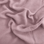 Egyptian cotton Milano throw blanket,ultra-soft & lightweight with an elegant woven design ,king size 255x225 cm ,Rose Color