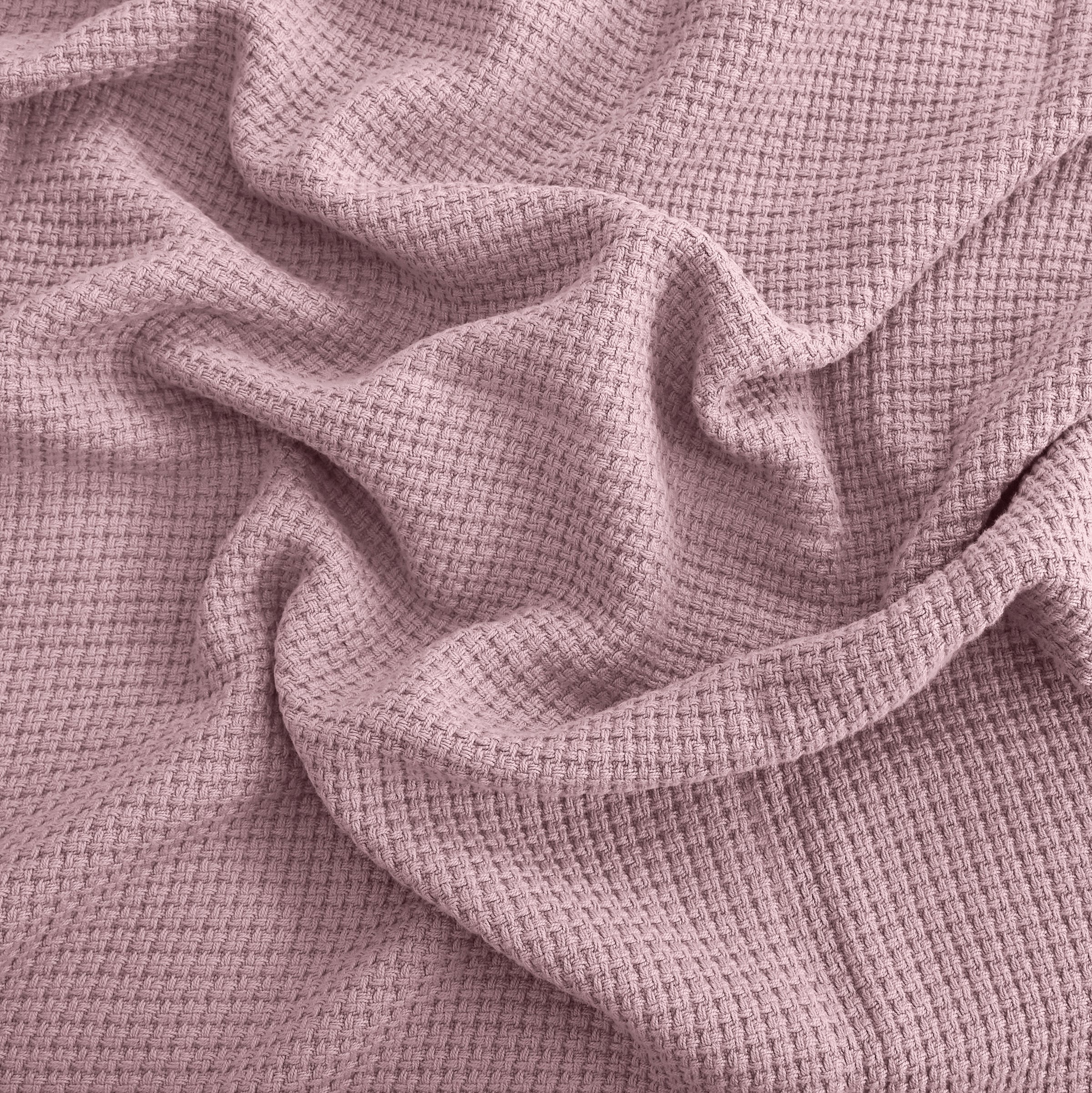 Egyptian cotton Milano throw blanket,ultra-soft & lightweight with an elegant woven design ,king size 255x225 cm ,Rose Color