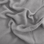 Egyptian cotton Milano throw blanket,ultra-soft & lightweight with an elegant woven design ,king size 255x225 cm ,Light Gray Color