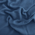 Egyptian cotton Milano throw blanket,ultra-soft & lightweight with an elegant woven design ,king size 255x225 cm ,Indigo Color