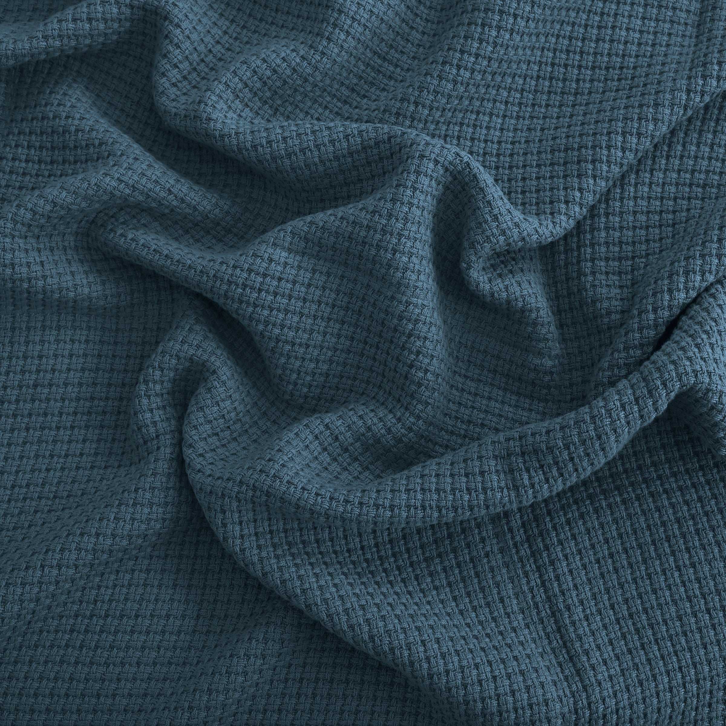 Egyptian cotton Milano throw blanket,ultra-soft & lightweight with an elegant woven design ,king size 255x225 cm ,Teal Color