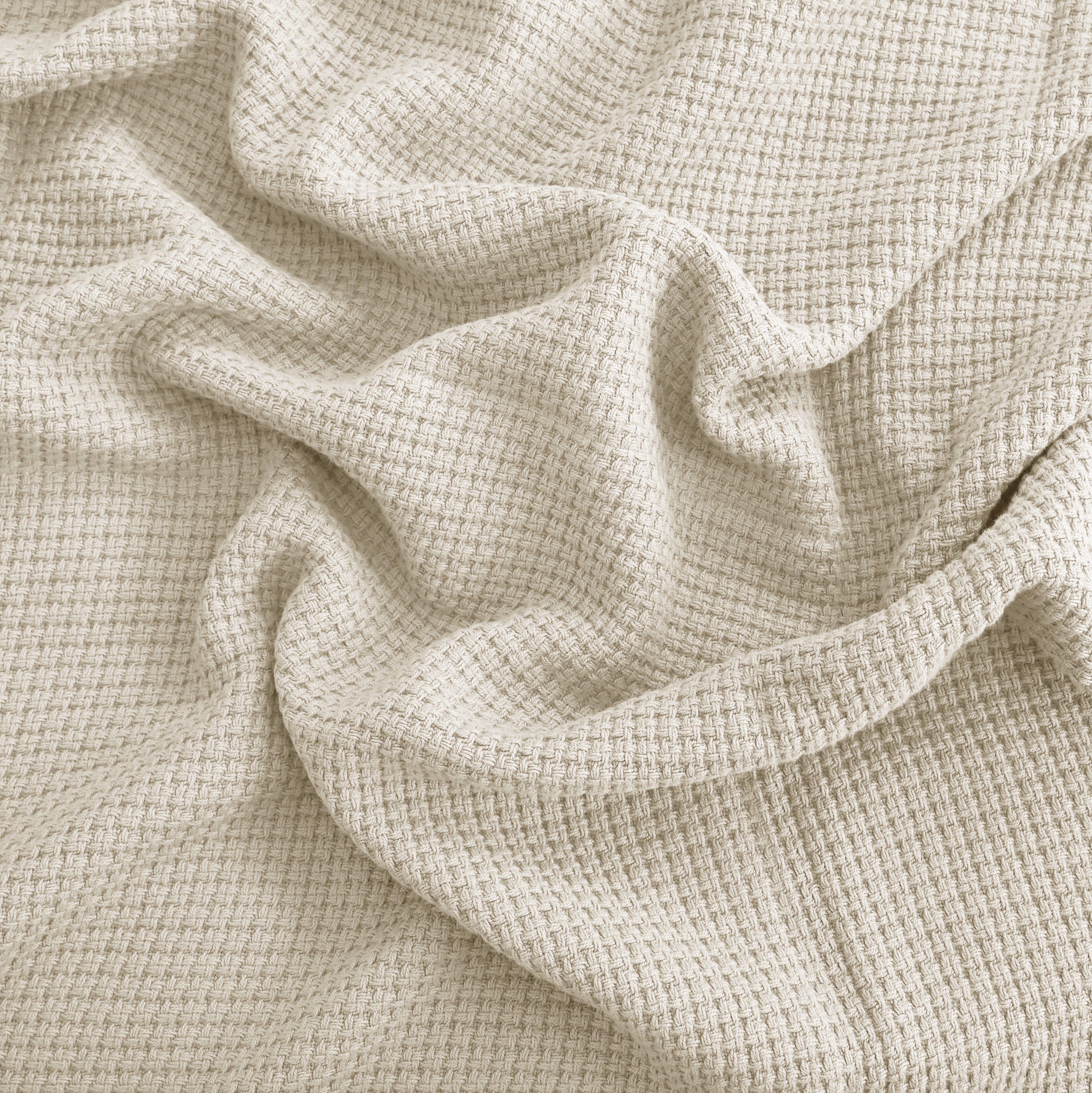 Egyptian cotton Milano throw blanket,ultra-soft & lightweight with an elegant woven design ,king size 255x225 cm ,Offwhite Color