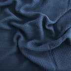 Egyptian cotton Milano throw blanket,ultra-soft & lightweight with an elegant woven design ,king size 255x225 cm ,Navy blue Color