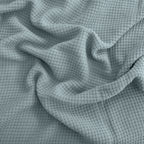 Egyptian cotton Milano throw blanket,ultra-soft & lightweight with an elegant woven design ,king size 255x225 cm ,Aqua Color