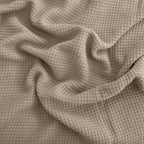 Egyptian cotton Milano throw blanket,ultra-soft & lightweight with an elegant woven design ,king size 255x225 cm ,Light Cafe Color