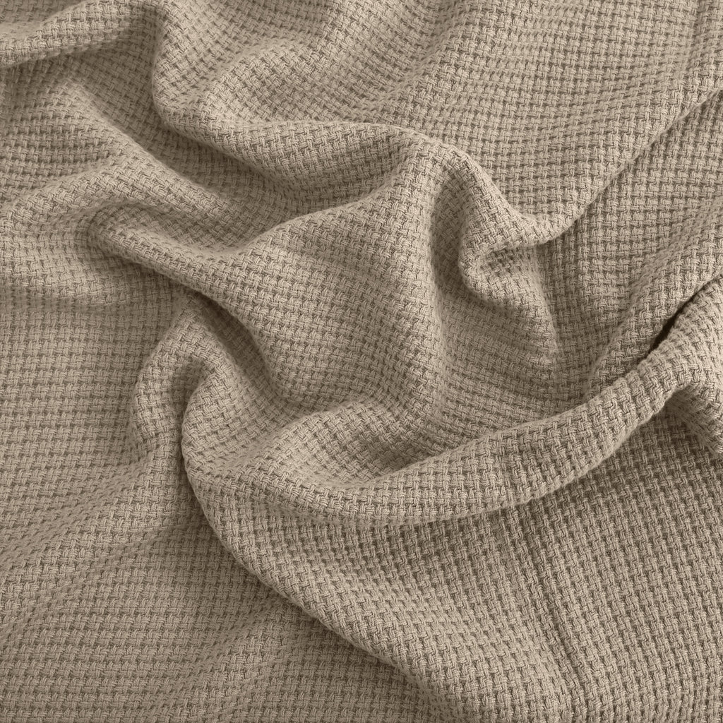Egyptian cotton Milano throw blanket,ultra-soft & lightweight with an elegant woven design ,king size 255x225 cm ,Dark cafe Color
