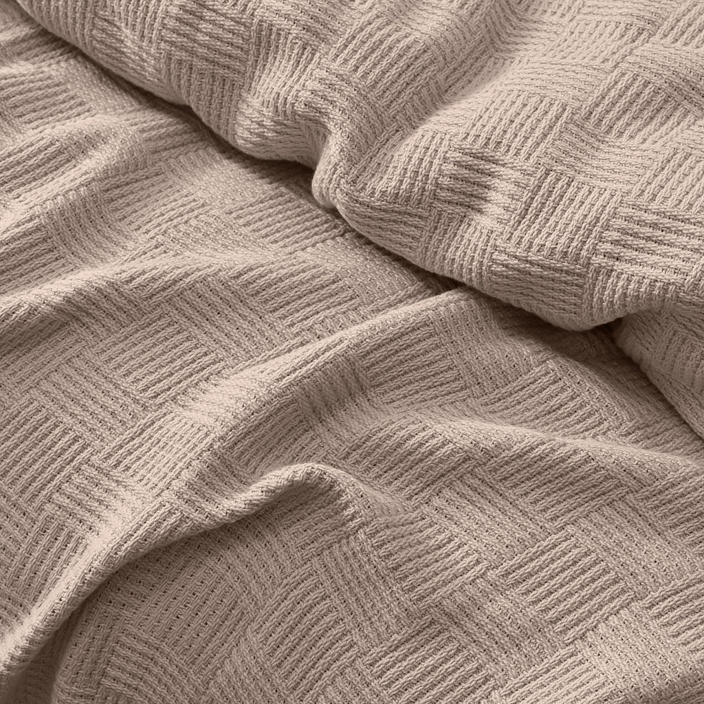 Egyptian cotton Leno throw blanket,ultra-soft & lightweight with an elegant woven design