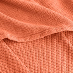 Egyptian cotton Milano throw blanket,ultra-soft & lightweight with an elegant woven design ,king size 255x225 cm ,Havan Color