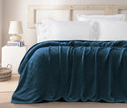 Egyptian cotton Leno throw blanket,ultra-soft & lightweight with an elegant woven design ,king size 255x225 cm , Teal