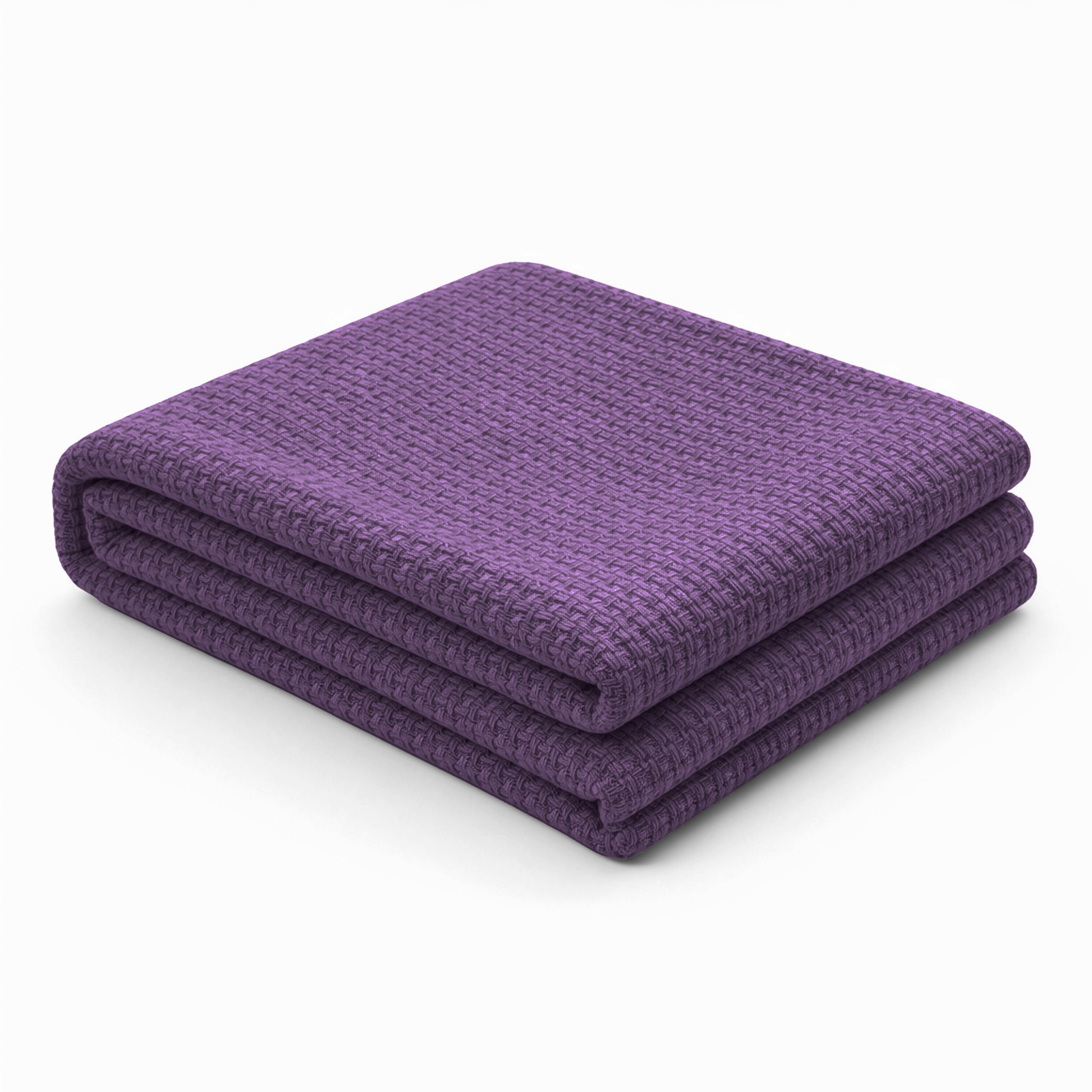 Egyptian cotton Milano throw blanket,ultra-soft & lightweight with an elegant woven design ,king size 255x225 cm ,Burghandi Color