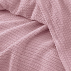 Premium Egyptian Cotton Orchid Throw Blanket Rose  color