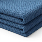 Egyptian cotton Milano throw blanket,ultra-soft & lightweight with an elegant woven design ,king size 255x225 cm ,Indigo Color