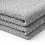 Egyptian cotton Milano throw blanket,ultra-soft & lightweight with an elegant woven design ,king size 255x225 cm ,Light Gray Color