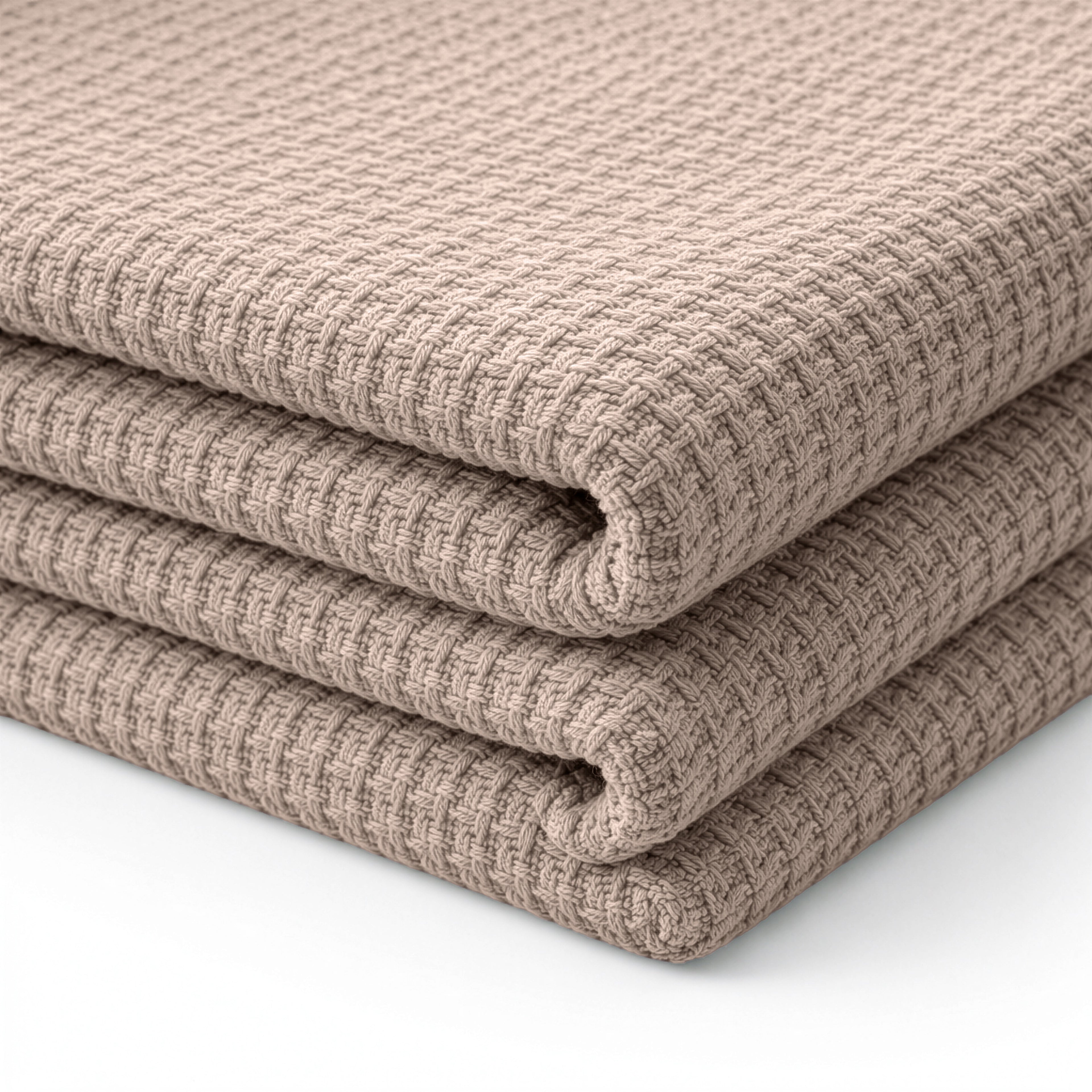 Egyptian cotton Milano throw blanket,ultra-soft & lightweight with an elegant woven design ,king size 255x225 cm ,Latte  Color