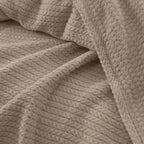 Premium Egyptian Cotton Orchid Throw Blanket Dark Cafe color