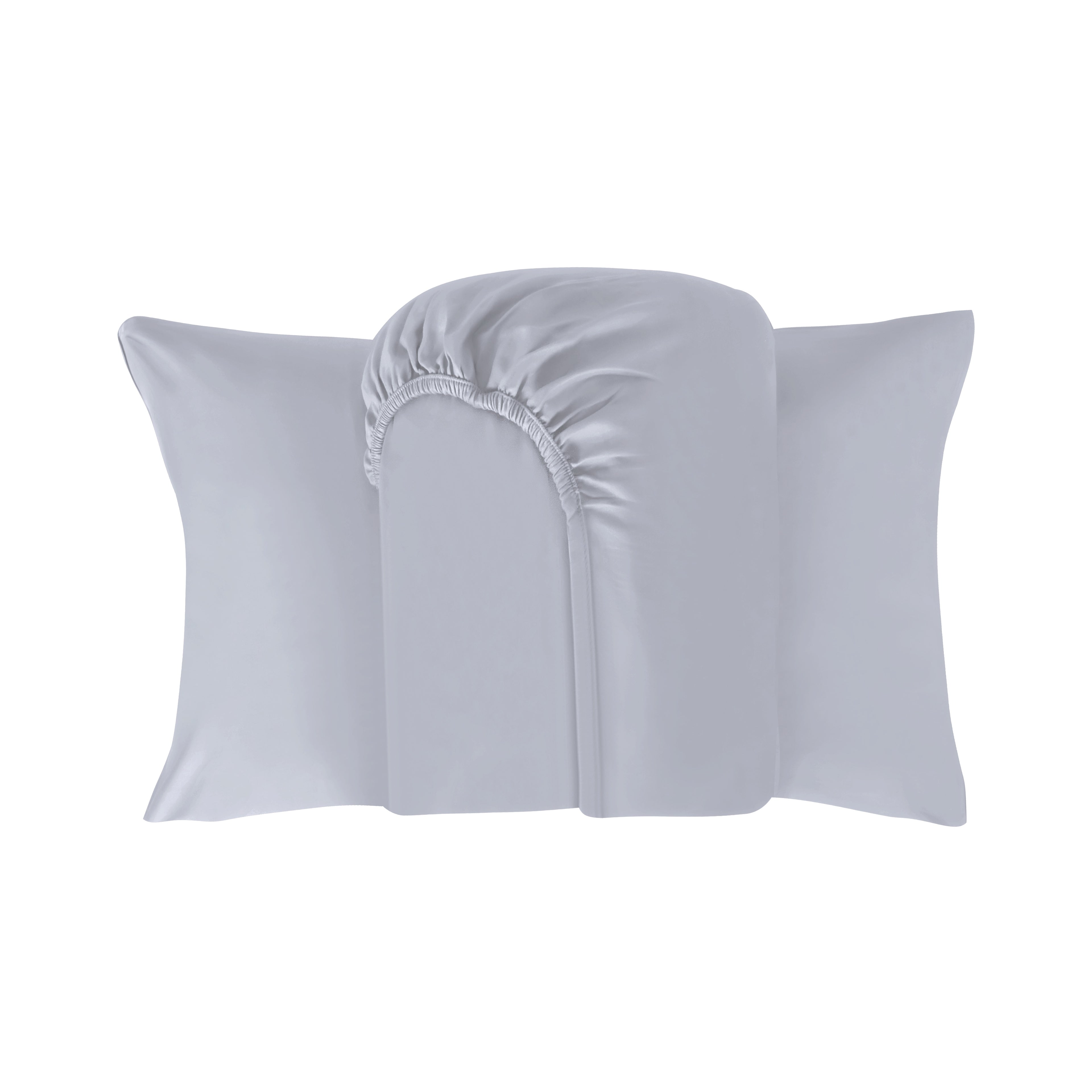 Luxury 300 TC 100% Cotton Fitted Sheet Set, Soft & Breathable Bed Sheets, Deep Pocket Fitted Sheet with Pillowcases