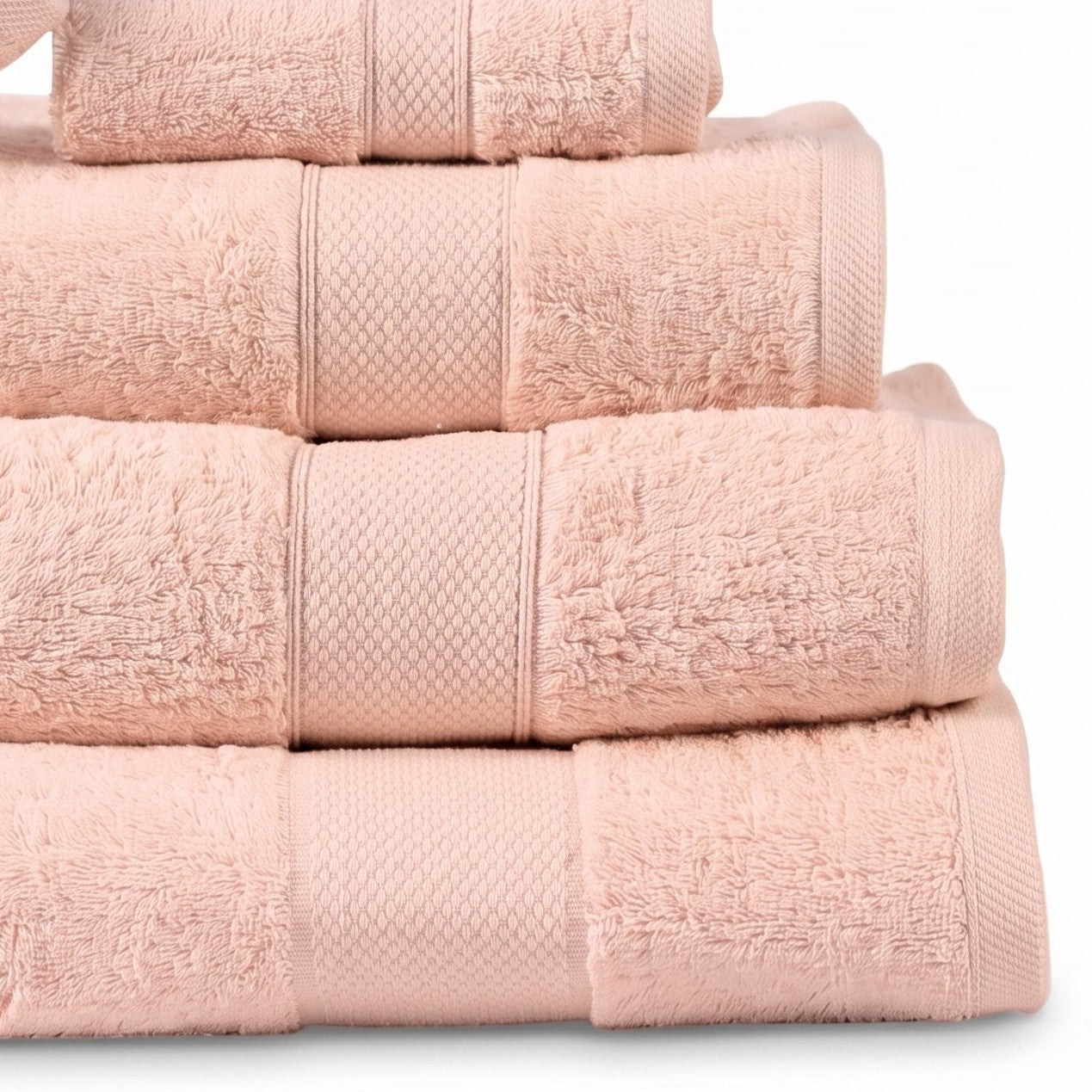 Basic Bath Towel Set, Pack of 5 Pieces  Highly Absorbent , Ideal for Hotel, Spa and Everyday Bathroom Use.