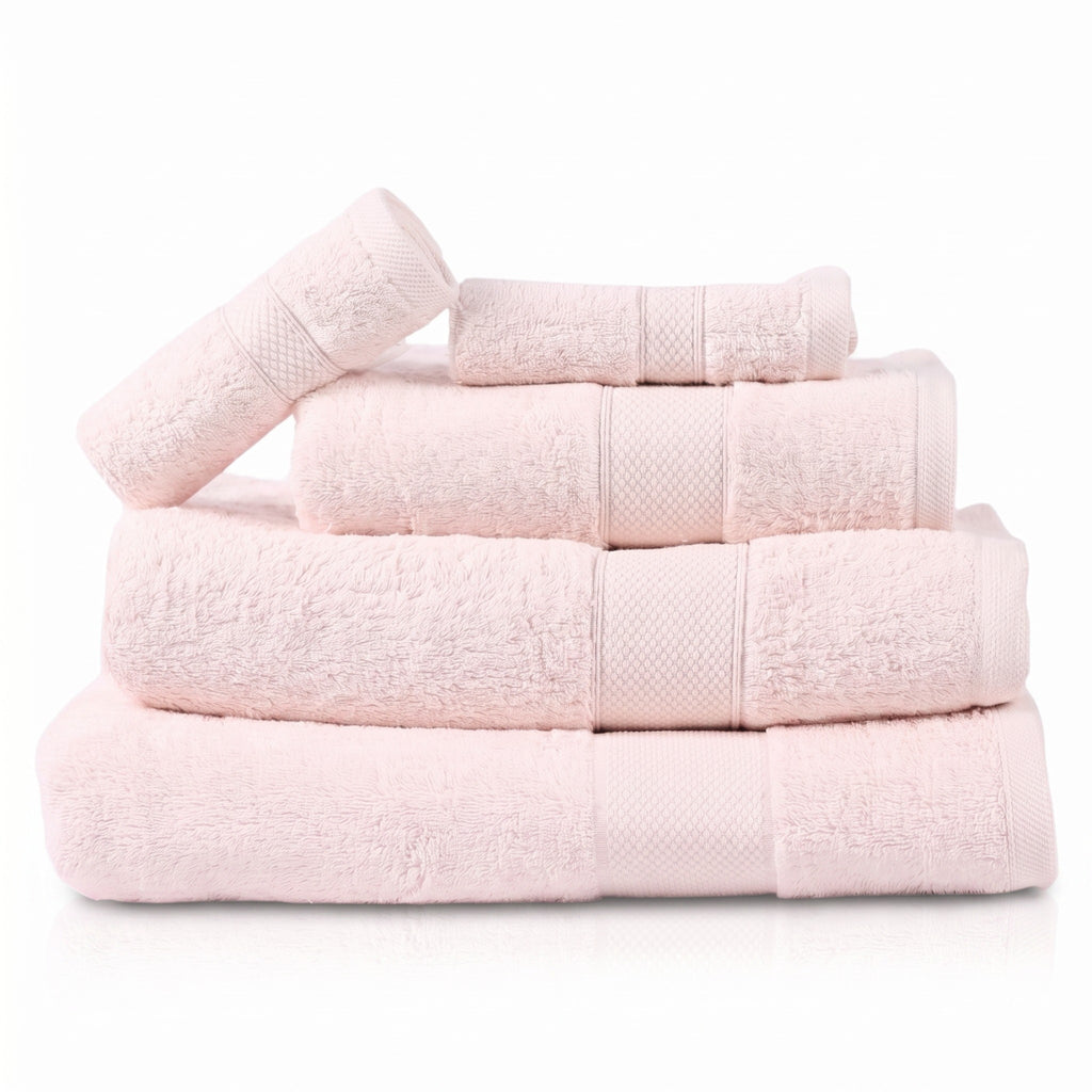 Basic Bath Towel Set, Pack of 5 Pieces  Highly Absorbent , Ideal for Hotel, Spa and Everyday Bathroom Use.
