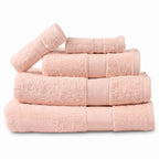 Basic Bath Towel Set, Pack of 5 Pieces  Highly Absorbent , Ideal for Hotel, Spa and Everyday Bathroom Use.