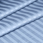 Luxury Satin Stripe Duvet Cover set – 1 cm Stripes ,Hotel Style Bedding (Petroleum)