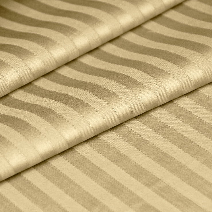 Luxury Satin Stripe Duvet Cover set – 1 cm Stripes ,Hotel Style Bedding.