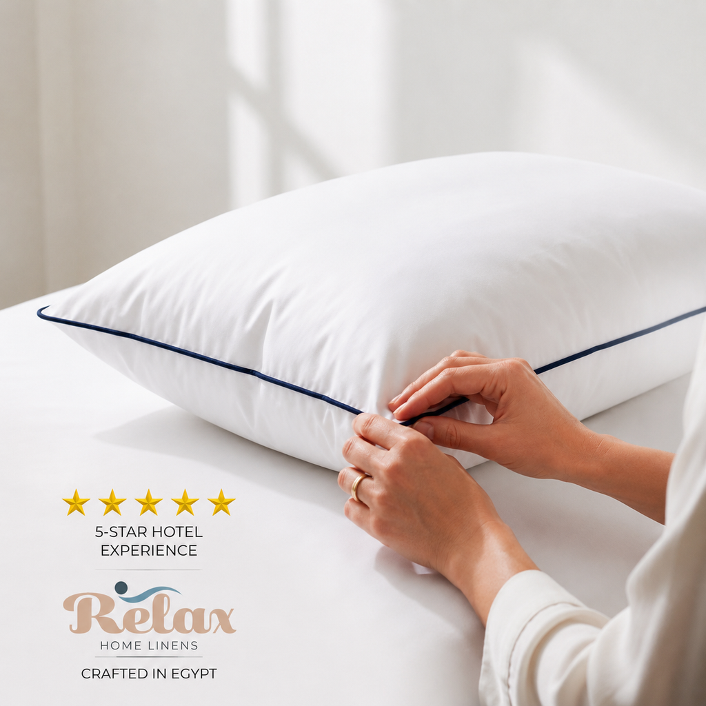 5-Star Hotel Collection Pillow – Premium Cotton Luxury Sleeping Pillow 1200gm