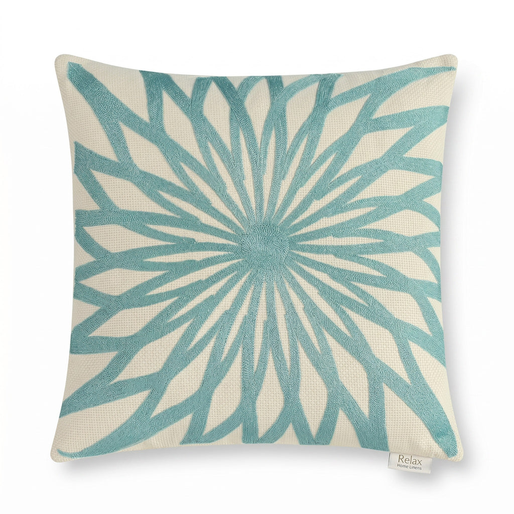 OasisCotton Cushion with Filling Included | Premium Cotton Decorative Pillow for Sofa,outdoor & Living Room