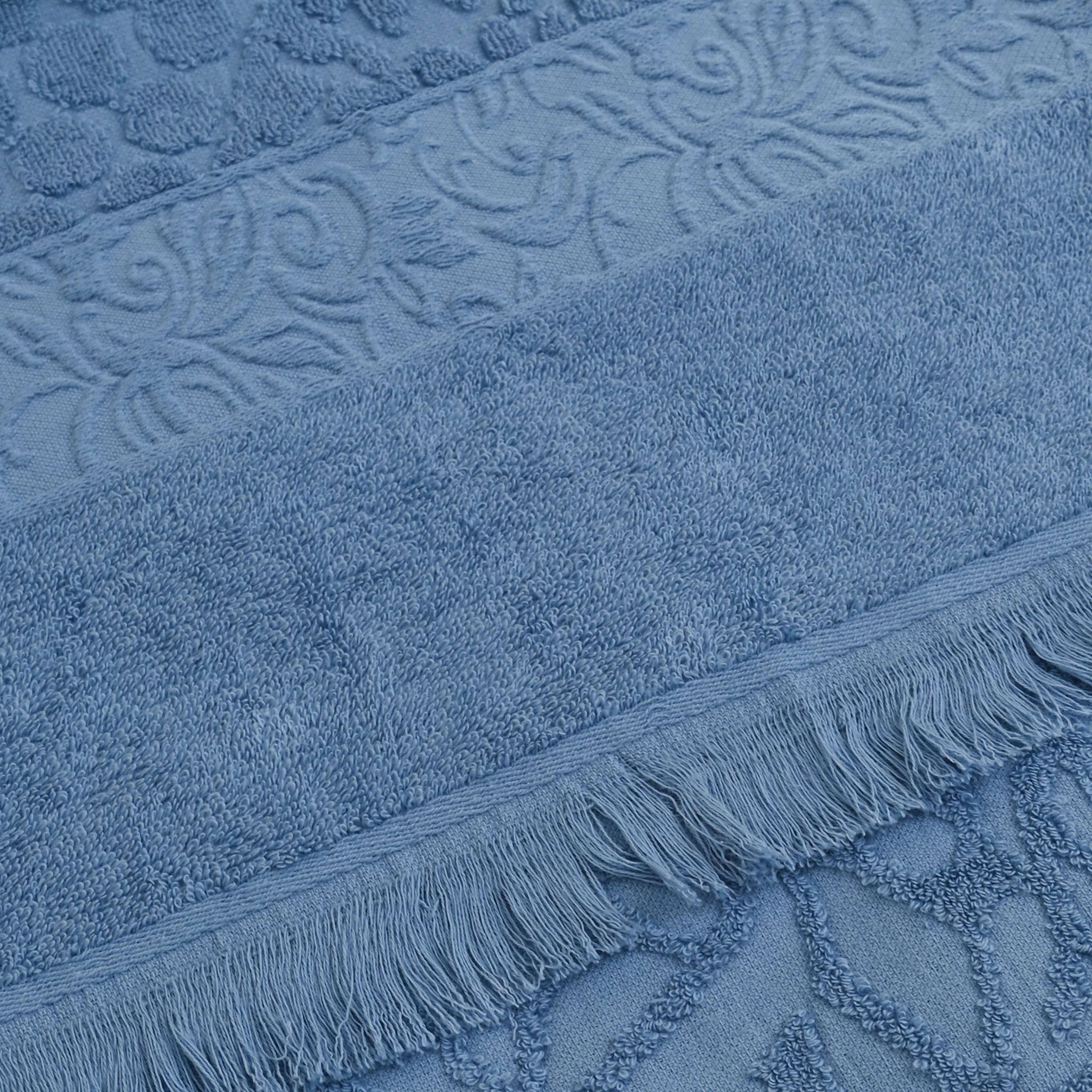 Premium Quality Cotton Bath Towel Set, Pack of 3 Pieces (petrolum)